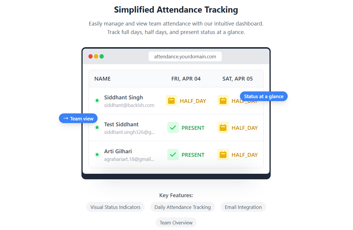 Attendance Tracking